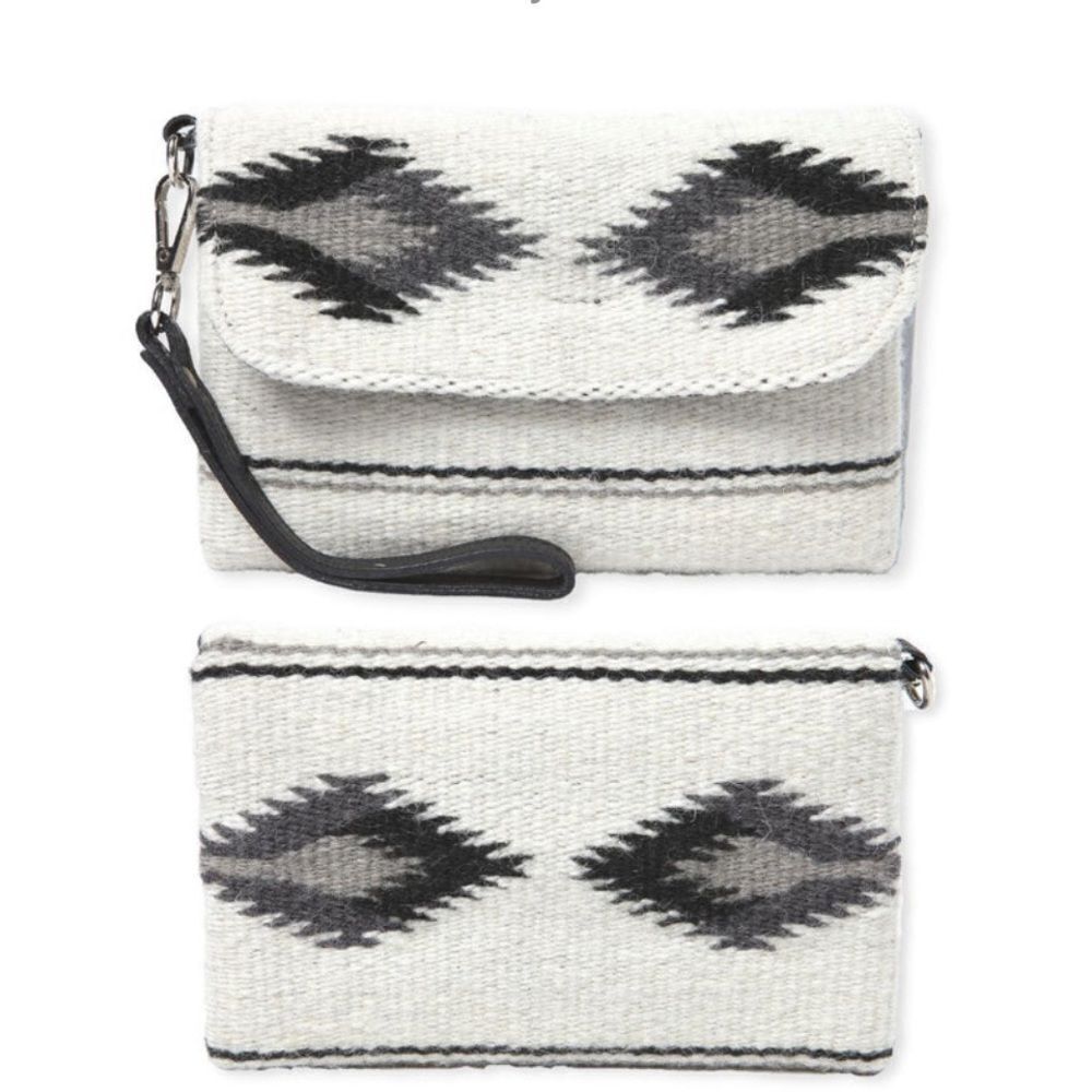 Wool Wristlet Purse 